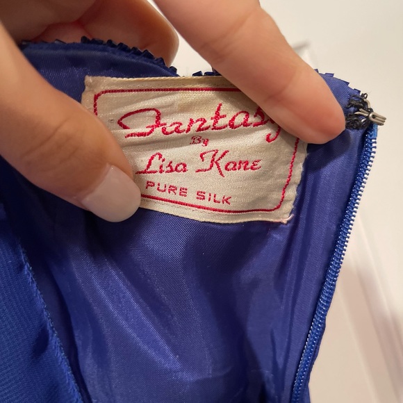 Fantasy by Lisa Kane Blue sequin dress size 8 - Picture 5 of 8